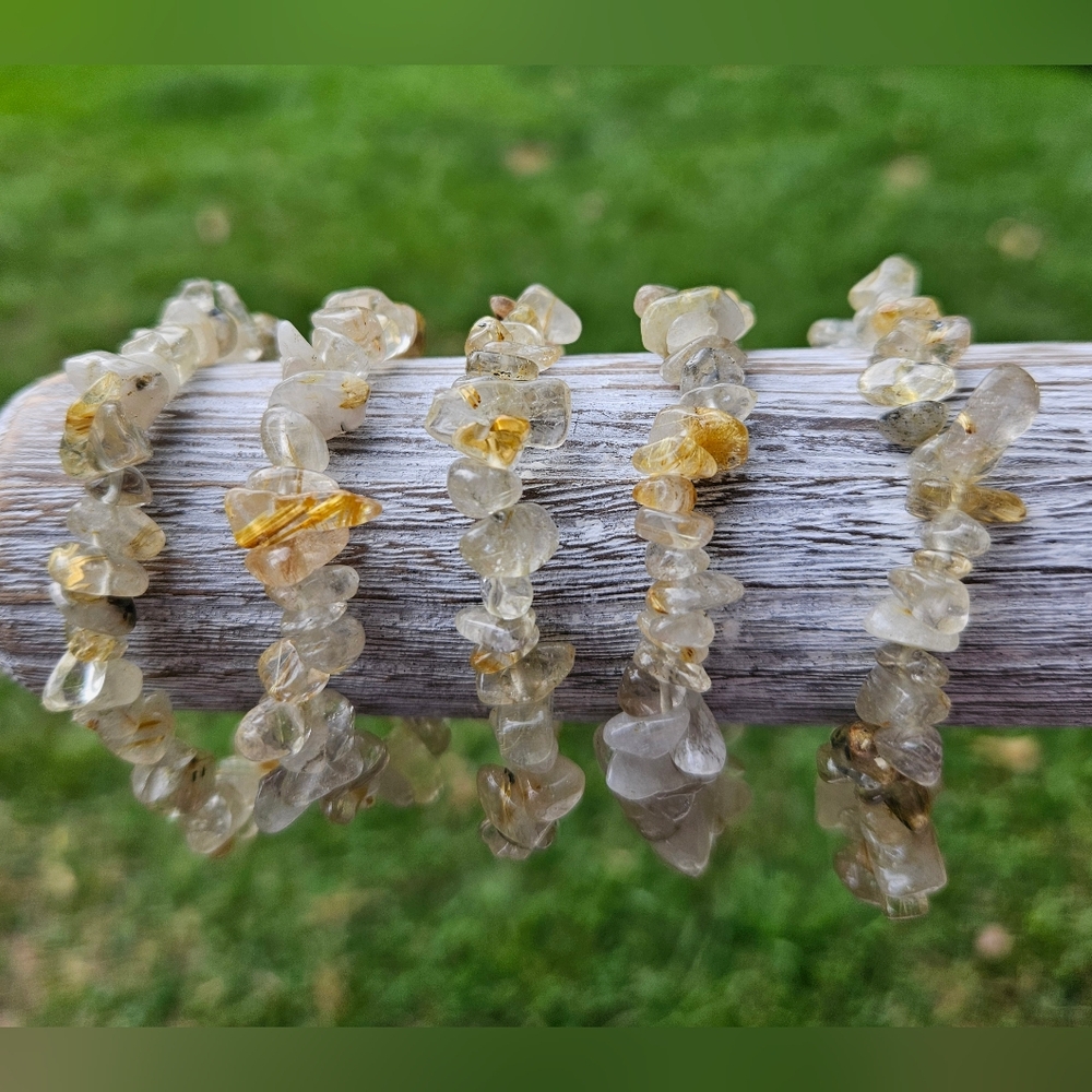 Rutilated quartz bracelet